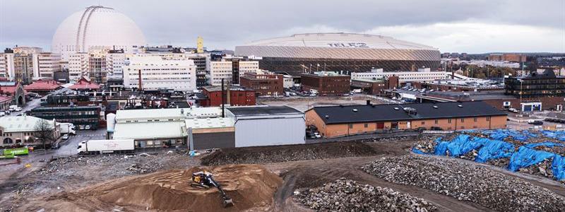 Slakhusområdet i Stockholm. Foto: Skanska