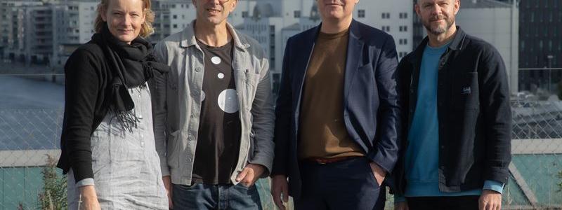 Representanter från White Arkitekter och Uppsala kommuns blivande utvecklingsbolag Foto:  White Arkitekter/Uppsala kommun