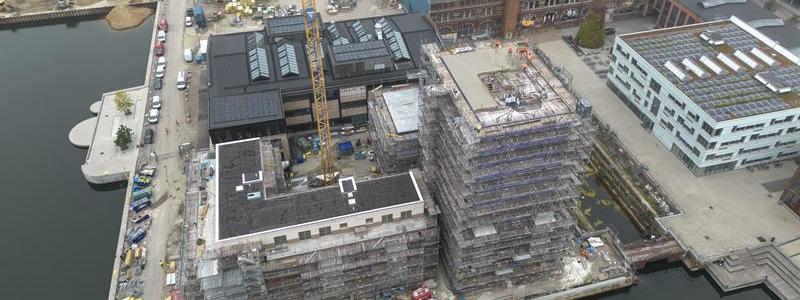 ECO-Betongen minskar koldioxidutsläpp med 1,300 ton vid Fyrskeppet. Foto: Swerock