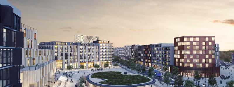 Sveatorget i Barkarbystaden.