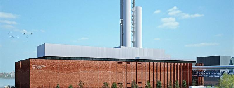 BECCS anläggning: Pressbild: Skanska Sverige
