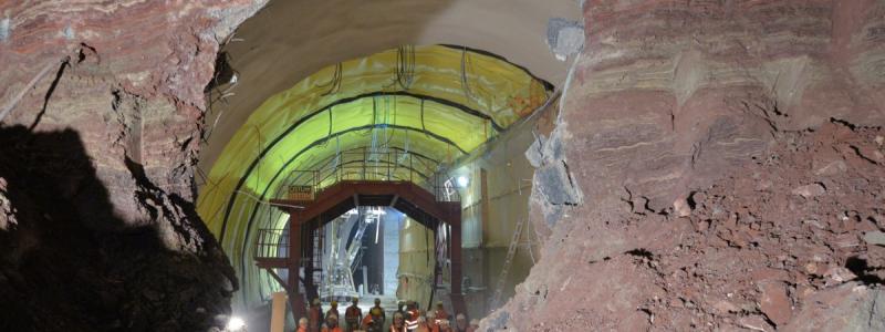 Andra genombrottet i Obertürkheimtunneln
Fotokälla/kredit: Deutsche Bahn Projekt Stuttgart–Ulm