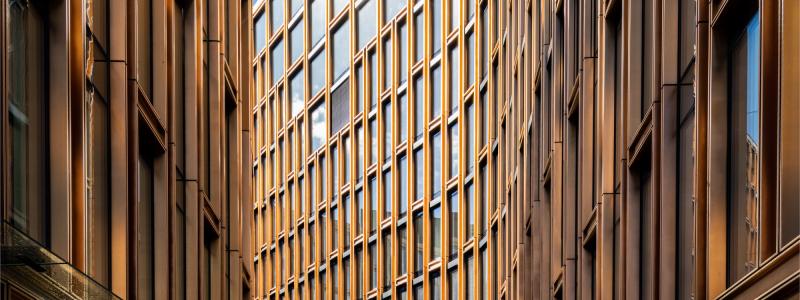 Ett exempel på ett projekt med CCF är VIA Vika i Oslo, där Staticus monterade sina elementfasader 2019–2020. Foto Andrius Gudelius.
