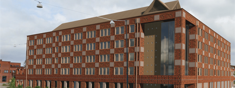 Vårdboende i Helsingborg. Illustration: Arkitektlaget Skåne AB i Helsingborg