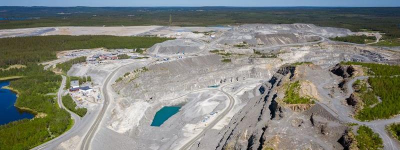 Björkdalsgruvan utanför Kåge i Västerbottens län. Foto: Björkdalsgruvan AB