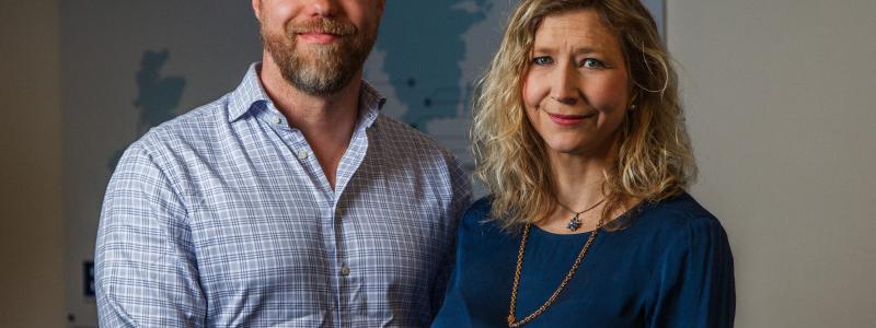 Markus Spånberg, Vice VD och Rebecka Spånberg, koncernchef och VD. Foto: Vitas Group