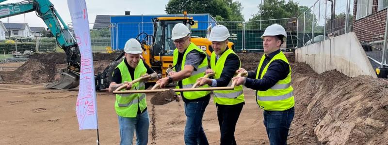 Spadtag Brf Livsglädjen i Halmstad. Pressbild: Riksbyggen