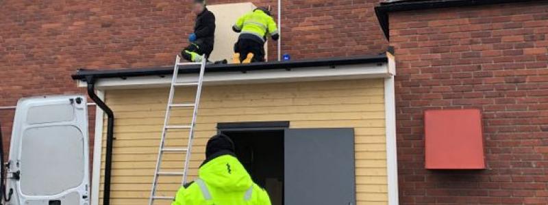 Bristande säkerhet och misstänkt svartjobb upptäcktes på flera byggen vid ny myndighetsgemensam insats. Foto: Arbetsmiljöverke