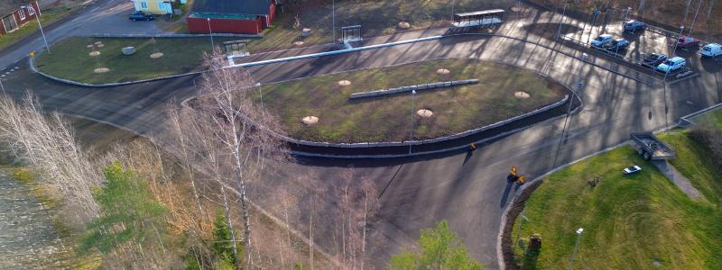 Bussterminalen i Torpsbruk. Foto: Alvesta kommun