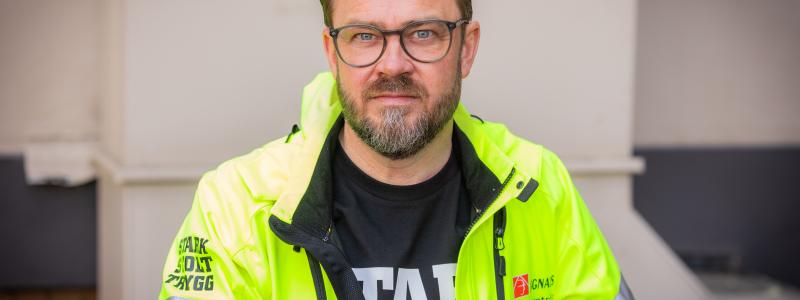 Kim Söderström, Byggnads förbundsordförande.
Foto: Terese Perman