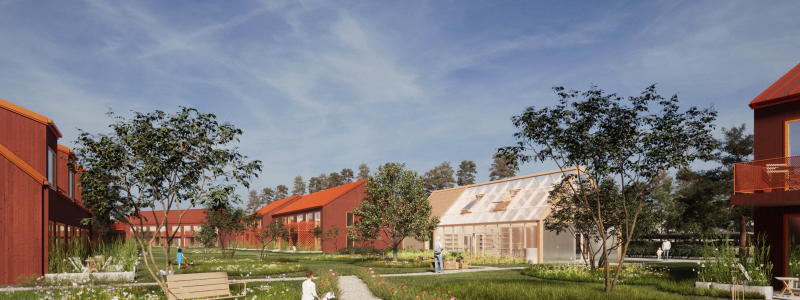 Skiss över återuppbyggnaden av Riggen: Pressbild: GotlandsHem