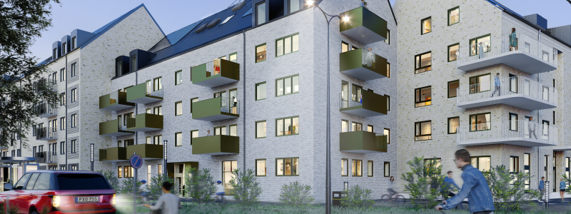 Visualisering av Smaken. Arkitekt Här Malmö AB. Pressbild: Lunds Kommuns Fastighets AB