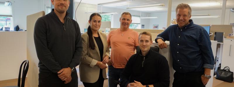 Emanuel Elofsson, Ida Hallagård, Peter Ströberg, Simon Degerman, Per Walfridsson Foto: ByggArvid