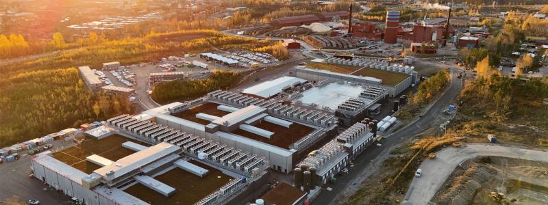 EcoDatacenter i Falun.  Pressbild: Byggpartner