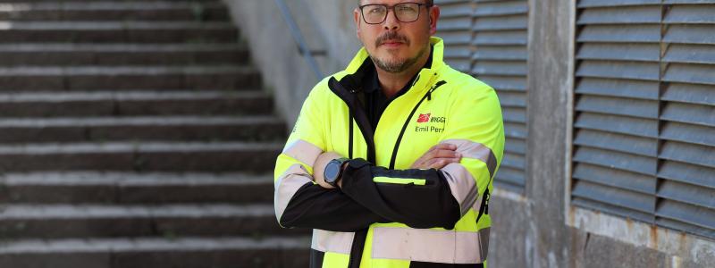Emil Persson, Byggnads avtalssekreterare. Foto: Ulf Strand
