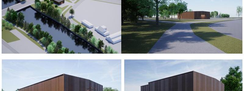 Utvändig visualisering S1 pumpstation. Bild: AQ3 Arkitekter