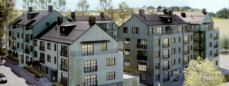 Realy Bostad har förvärvat en byggrätt för 119 hyresbostäder i Barkarby Villastad i Järfälla.  Pressbild: Realy Bostad