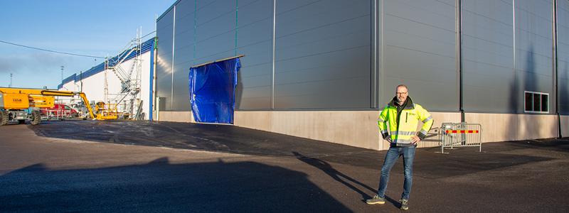 Lagerlokalerna byggs ut med 1 500 kvadratmeter ny produktionsyta. Foto: Nässjö Näringsliv