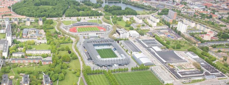 Flygfoto över Malmö stadion. Foto: Malmö stad