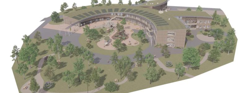 Gällstadgården översikt. Illustration: Wahlström & Steijner Arkitekter AB