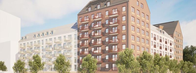 Gatuvy Djurgården Jägarförbandet. Illustration av WinellJern