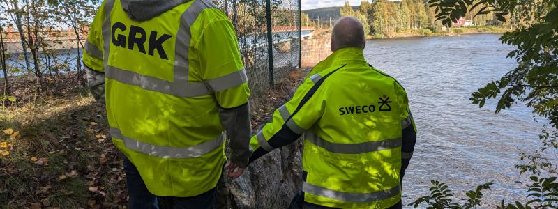 Arbetet innefattar utförande av nybyggnation av bro över Vindelälven Foto: GRK