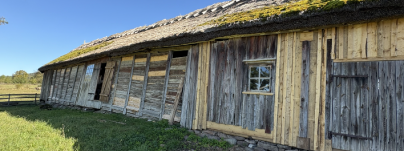 Timmermansarbete Heljesgården, Västergötlands museum. Fotograf/Källa: Maria Åhgren / Riksantikvarieämbetet (CC BY)
