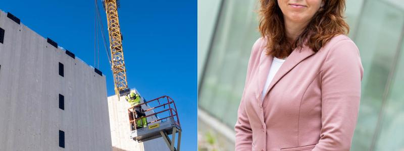 Anna Ryberg Ågren, direktör för Svenskt Trä. Fotografer: Martinsons byggsystem samt Björn Leijon