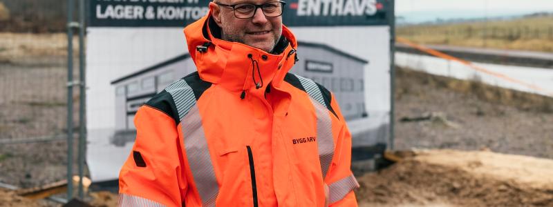 ByggArvid bygger Enthavs nya kontor. Pressbild: ByggArvid