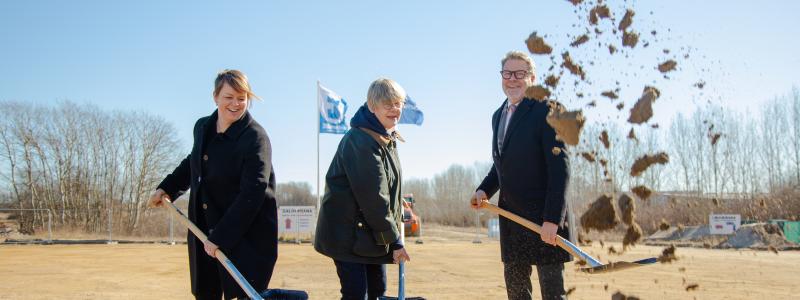 Första spadtaget för Nya Jägersro – en historisk milstolpe Pressbild: Jägersro Trav
