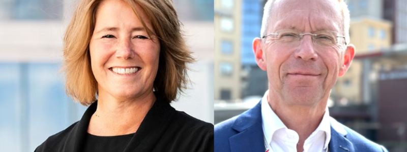 Johanna Frelin och Håkan Andersson. Pressbild: Riksbyggen