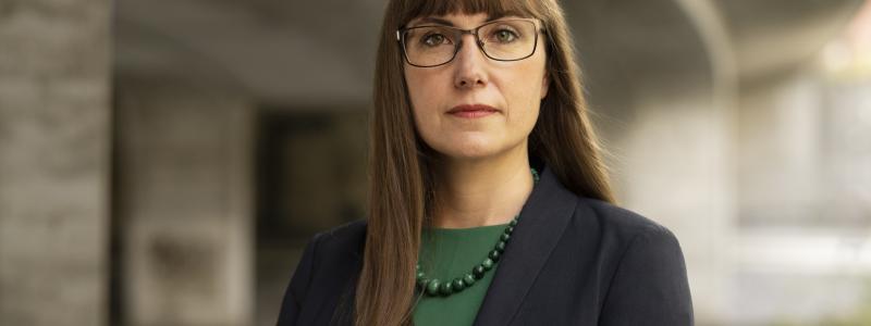 Johanna Bjurskog,hållbarbetschef på Riksbyggen. Foto: Evelina Carborn