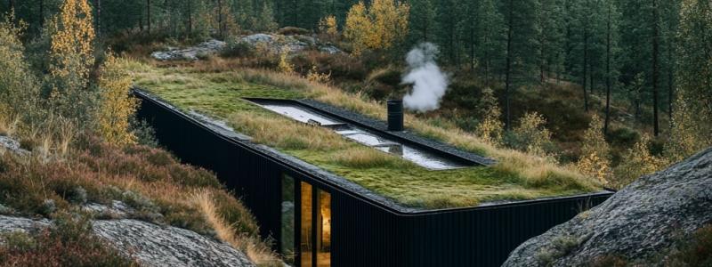 Jordkraft utvecklar små, modulära geotermiska elkraftverk som utformas för att smälta in i naturen. (AI-genererad visionsbild)