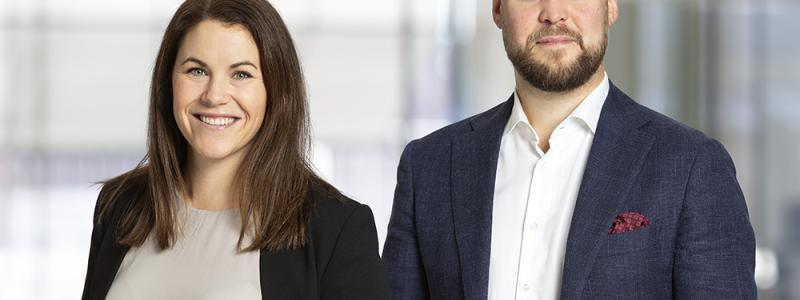 Josefina Larsson Jarbring och Magnus Sandberg. Foto: Peter Bartholdsson