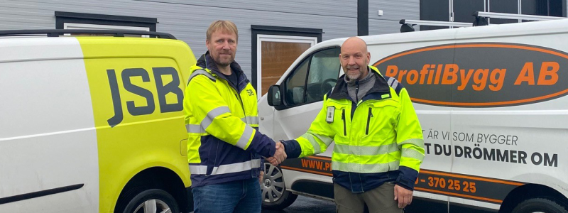 JSB Construction AB tar över personalstyrkan, om 13 medarbetare, från lokala byggföretaget Profilbygg i Hudiksvall AB. Övertagandet sker i samband med att Profilbygg avvecklar företaget. Foto: JSB