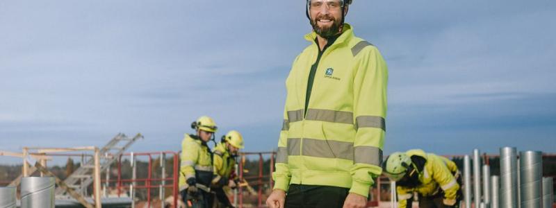 I Kapellgärdet i Uppsala utvecklar Uppsalahem bostadskvarteret Takryttaren. Pressbild: Uppsalahem