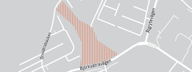 Kartillustration av planområdet. Skiss: Wallin