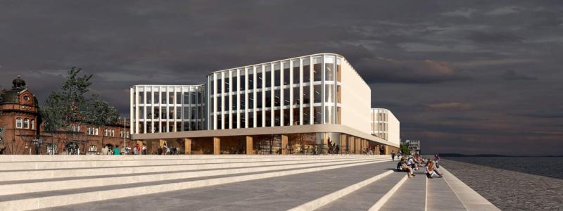Omvandlingen av Skatudden är ett exempel på Helsingfors strävan att förbättra stadsmiljön och skapa utrymmen där människor kan trivas och umgås. Genom att förvandla industriella och hamnrelaterade områden till grönområden och sociala mötesplatser, tar staden ett steg mot att bli en ännu mer levande och inkluderande huvudstad. Bild: Oiva Arkkitehdit Oy
