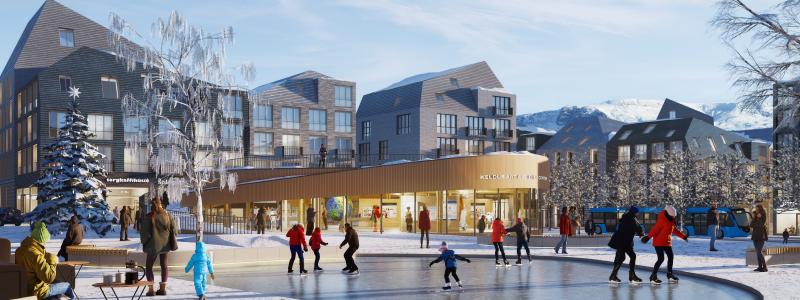 FOJAB och Ramböll tog hem segern i den öppna internationella tävlingen i Reykjavik med sitt förslag Crafting Keldur – Where Art, Science & Recreation Unite. Illustration: Fojab