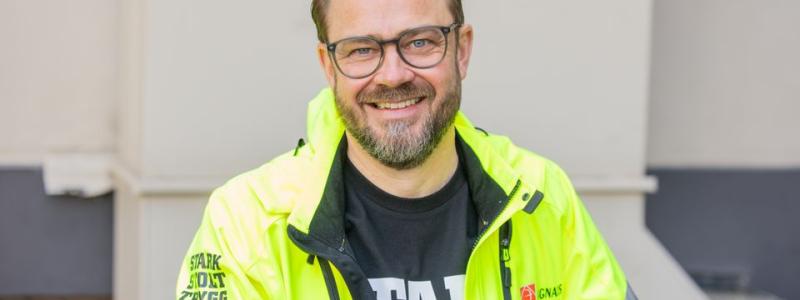 Kim Söderström, Byggnads förbundsordförande. Foto: Terese Perman