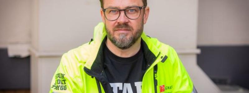 Kim Söderström, Byggnads förbundsordförande. Foto: Terese Perman