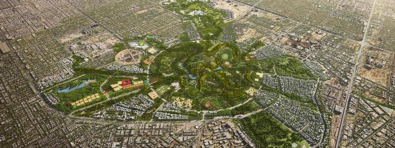 SPARK har även utformats för att kunna hantera stora volymer av tung industri och energirelaterade tjänster. Det innebär breda transportleder, stora industrilokaler och logistikytor för containrar och utrustning. Illustration: King Salman Energy Park Project