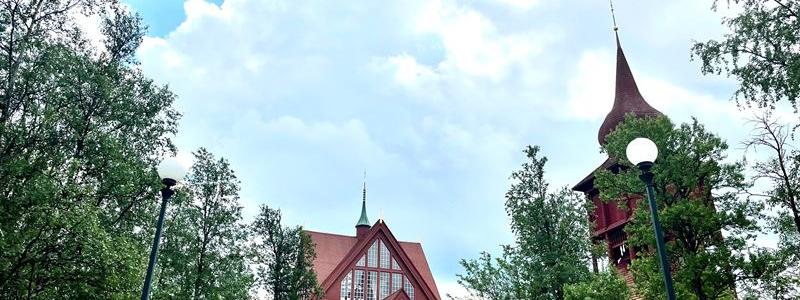 Flytten av Kiruna kyrka – en av Sveriges mest älskade byggnader – närmar sig. Fotograf: LKAB