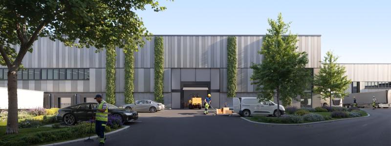 Anläggningen förväntas stå klar i början av 2027. Bild: Logicenters