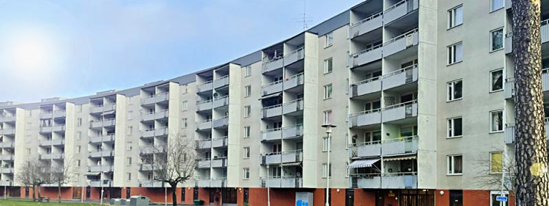 Kv Daldockan i Södertälje, en av Rikshems många bostadsfastigheter. Foto: Byggmästargruppen.