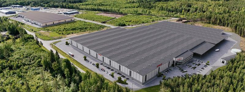 Centret på 103 000 kvadratmeter beräknas stå klart i början av 2027. Bild: Hitachi Energy