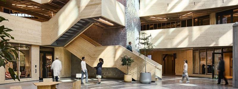 Kontors- och labbhuset Lumi i Uppsala vinner Årets Bygges stora pris. Pressbild: White Arkitekter / Måns Berg