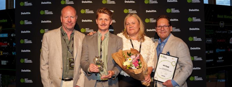Byggföretaget i Stockholm M3 Bygg erhåller priset Sweden´s Best Managed Company för andra gången i rad. Foto: Rotunda Gruppen