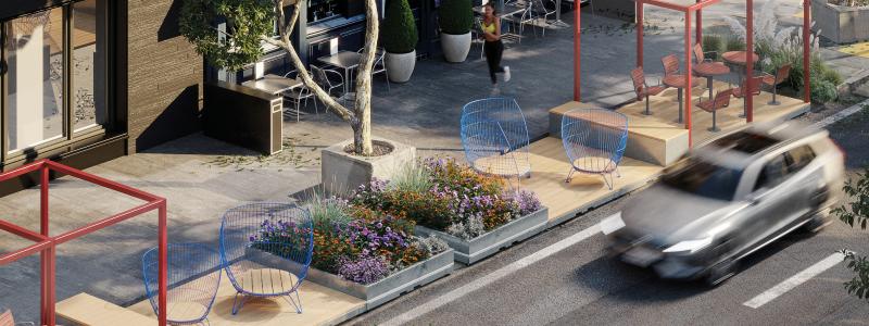 Tunnelbana Barkarbystaden. Visionsbild: White Arkitekter