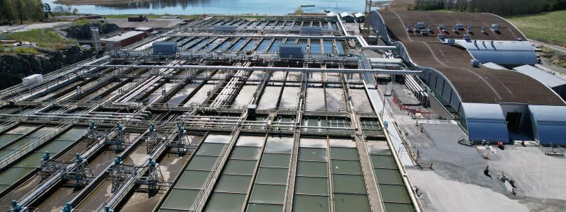 Projektet Nya Krav Himmerfjärdsverket har pågått sedan 2019 med en budget på 2 miljarder kronor. Foto: Veidekke